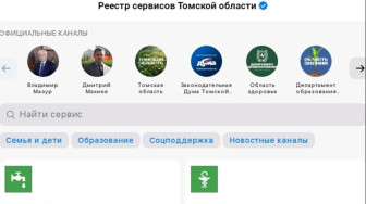 В мессенджере МАКС запущен единый реестр сервисов Томской области